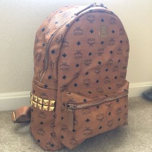 MCM cognac backpack